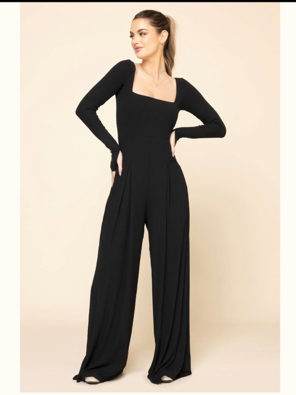 Popflex Go With The Flow Long Sleeve Jumpsuit - SZ Small Petite ✨NWT✨